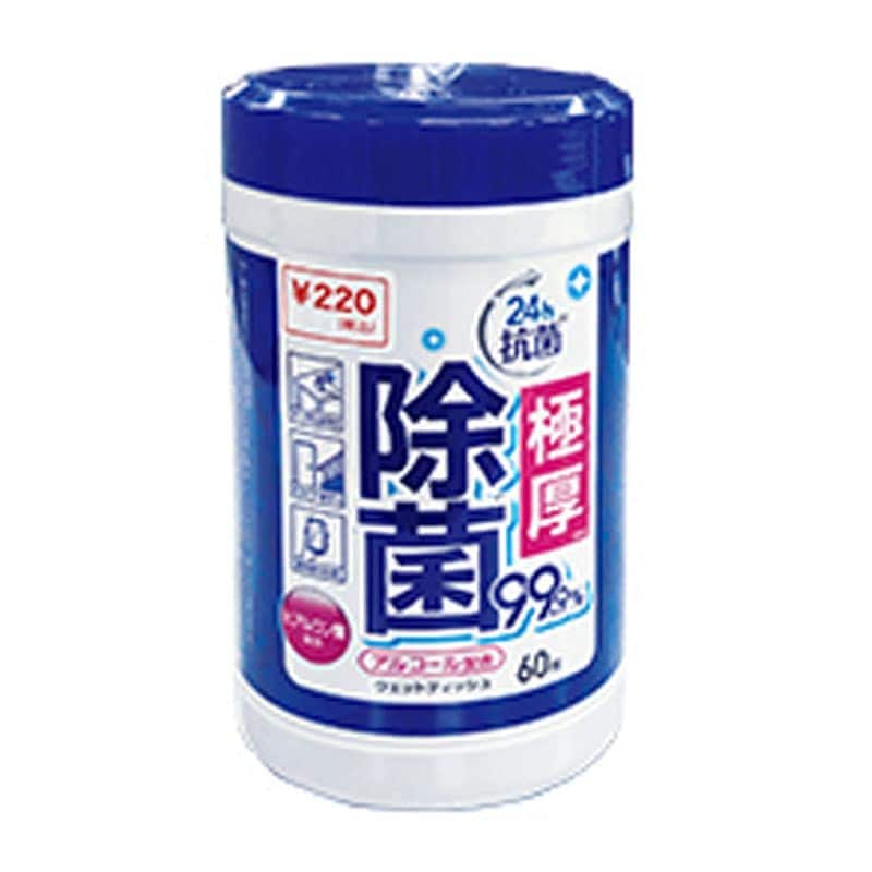 極厚ＡＬＣ除菌ボトルウェット６０枚