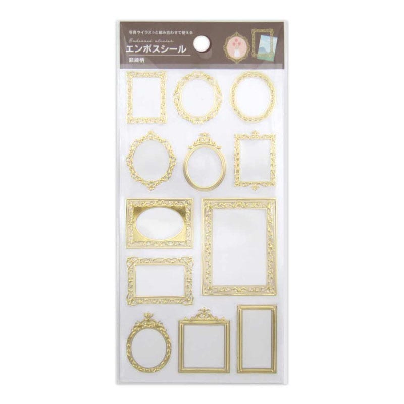 エンボスシール　額縁柄