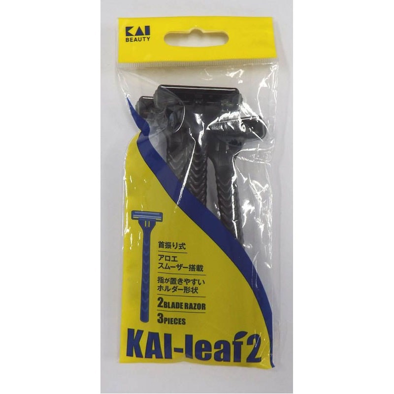 Ｌｅａｆ２　２枚刃カミソリ　３本入
