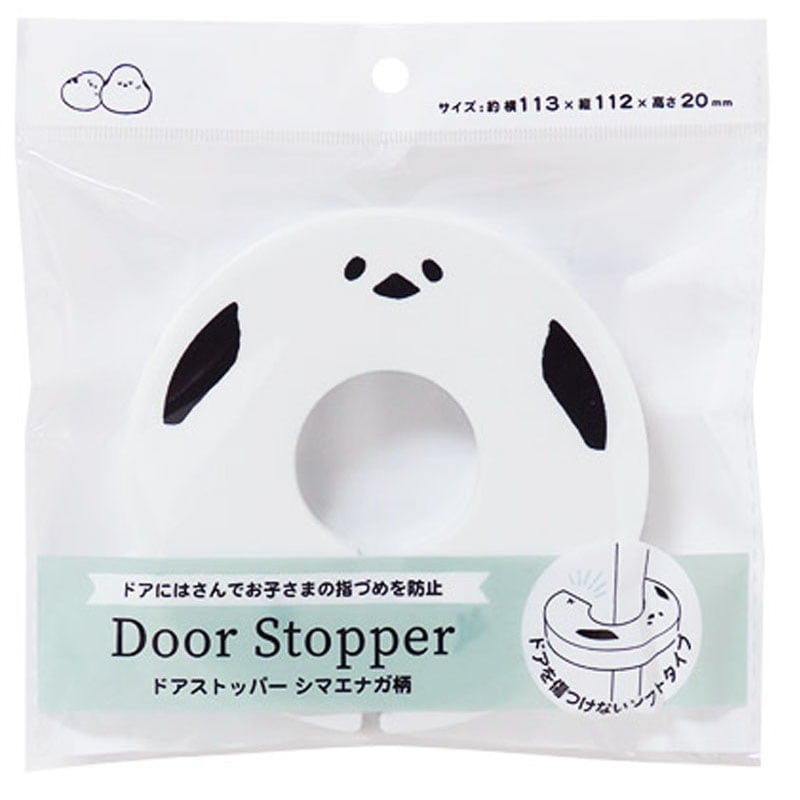 ドアストッパー　シマエナガ柄