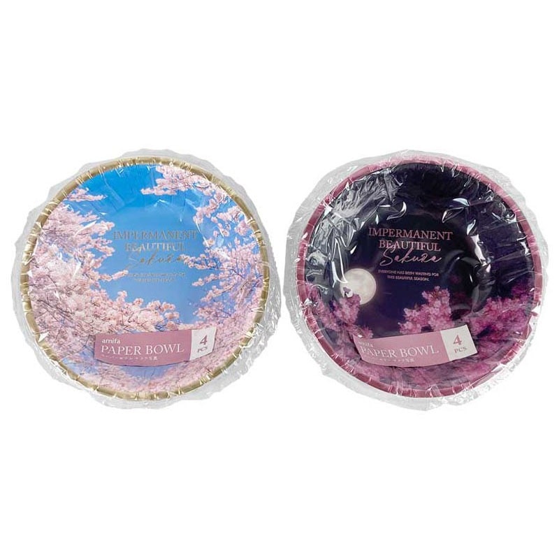 ペーパーボウル 4P サクラ写真