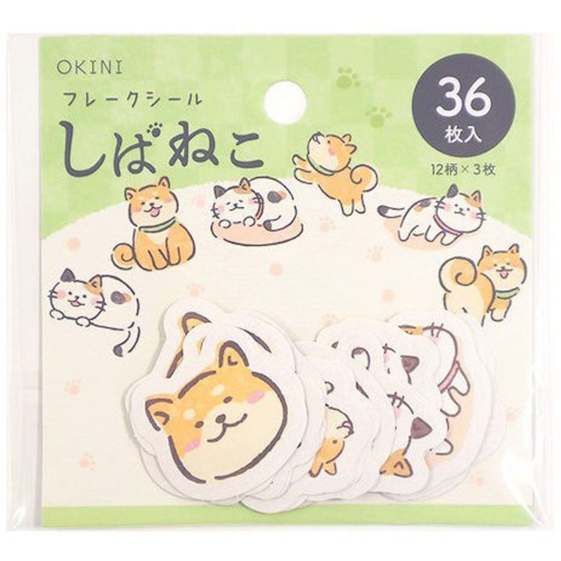 フレークシール 36P しばねこ