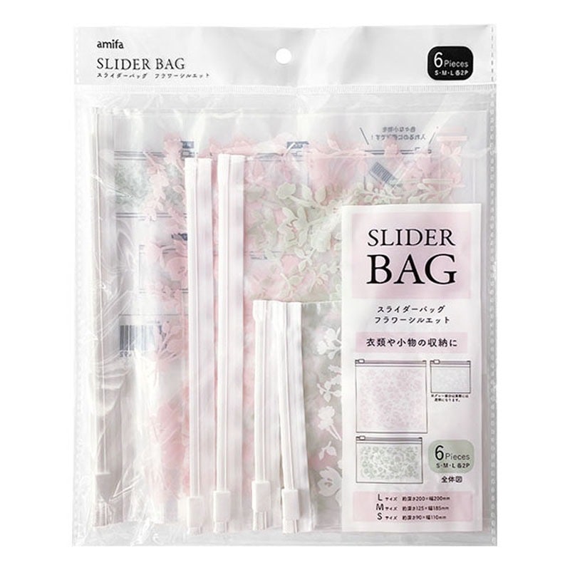 スライダーバッグ SML 6P フラワーS【公式】≪1個からお届け