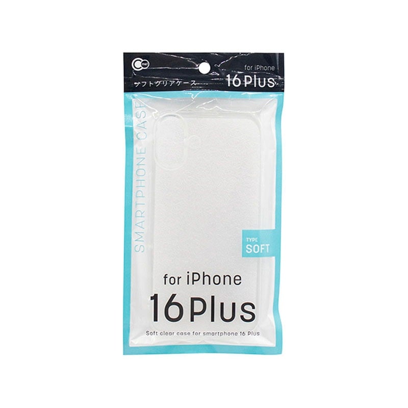 iP16Plus用ケース ソフトクリア【公式】≪1個からお届け≫Can