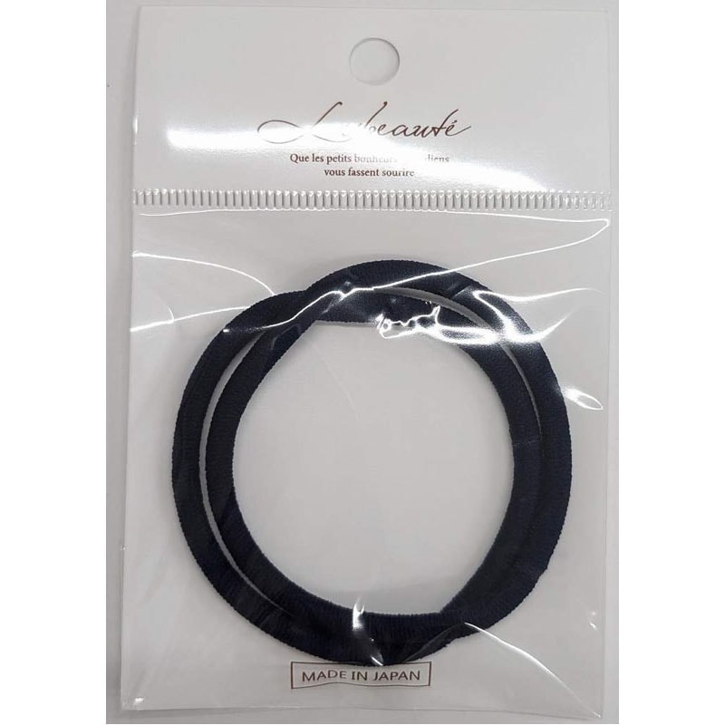 ヘアリングゴム　太　２Ｐ　紺