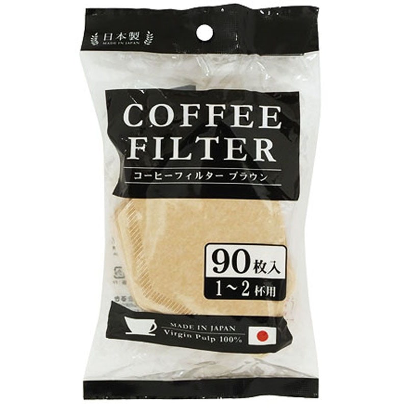 コーヒーフィルターブラウン　１～２杯用