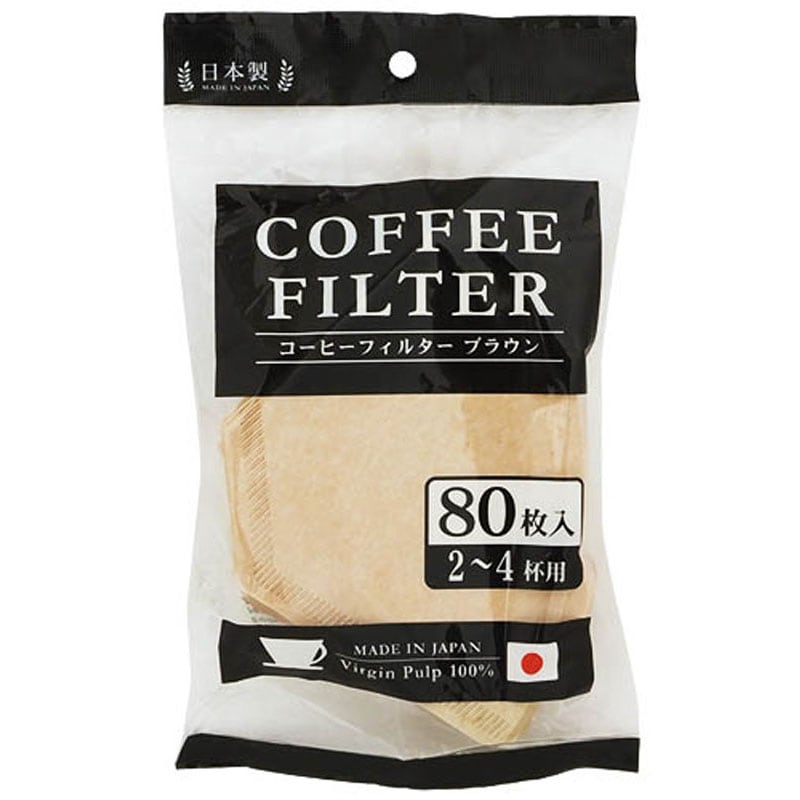 コーヒーフィルターブラウン　２～４杯用