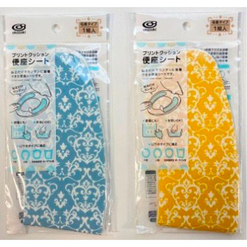 便座シート ダマスク柄