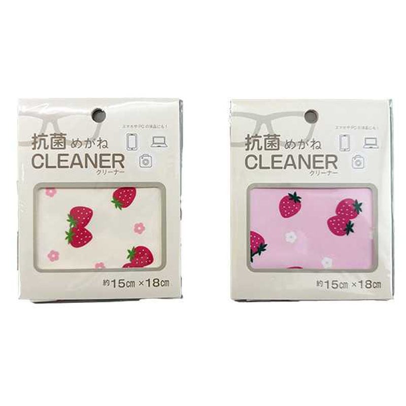 抗菌眼鏡拭き／いちご柄