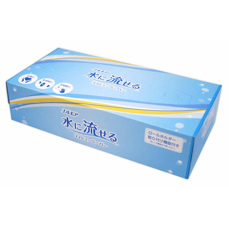エルモア水に流せるティシュー 160組【公式】≪1個からお届け≫Can