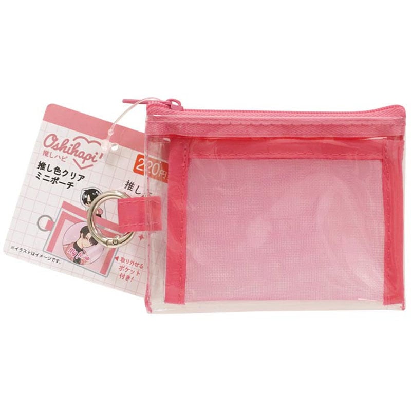 推し色　クリアミニポーチ　ＰＫ