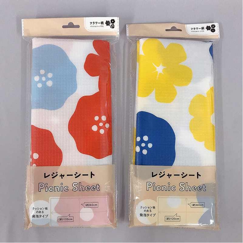 発泡レジャーシート　フラワー