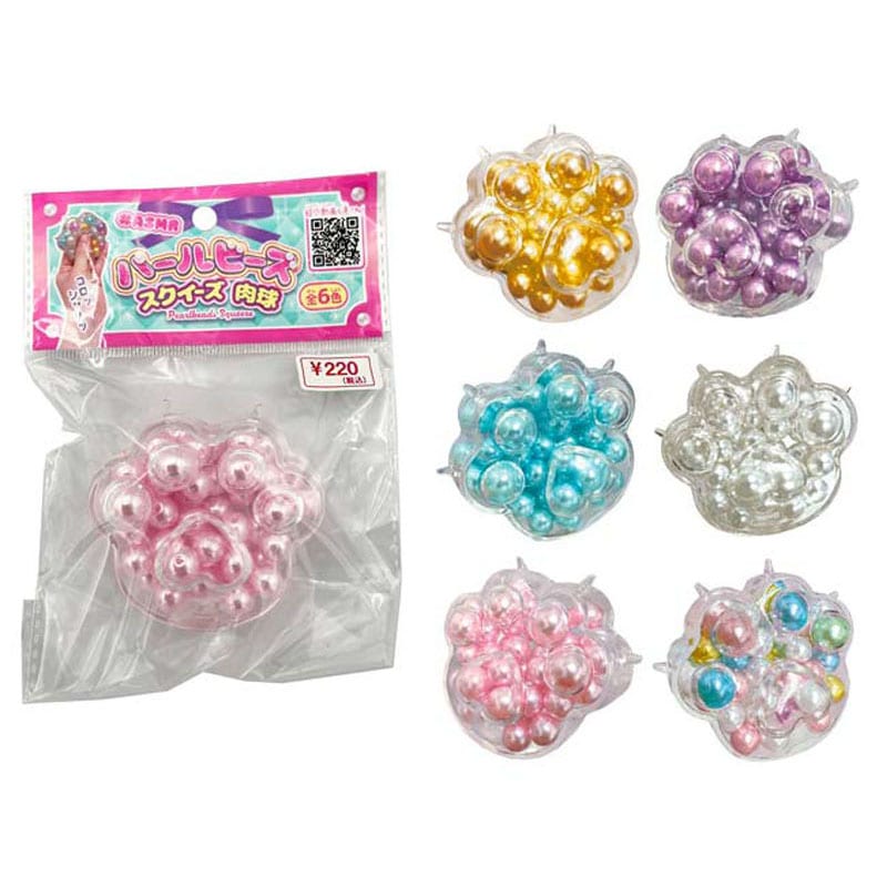 パールビーズスクイーズ　肉球