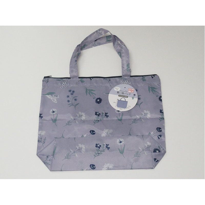 納得お買い物様確認専用 ファスナー付き買い物バッグ 花 PP【公式】≪1個からお届け