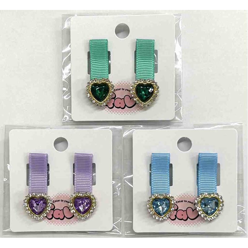 fav ストーン付ミニクリップ2P CC