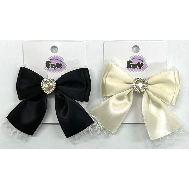 fav リボンクリップ モノトーン