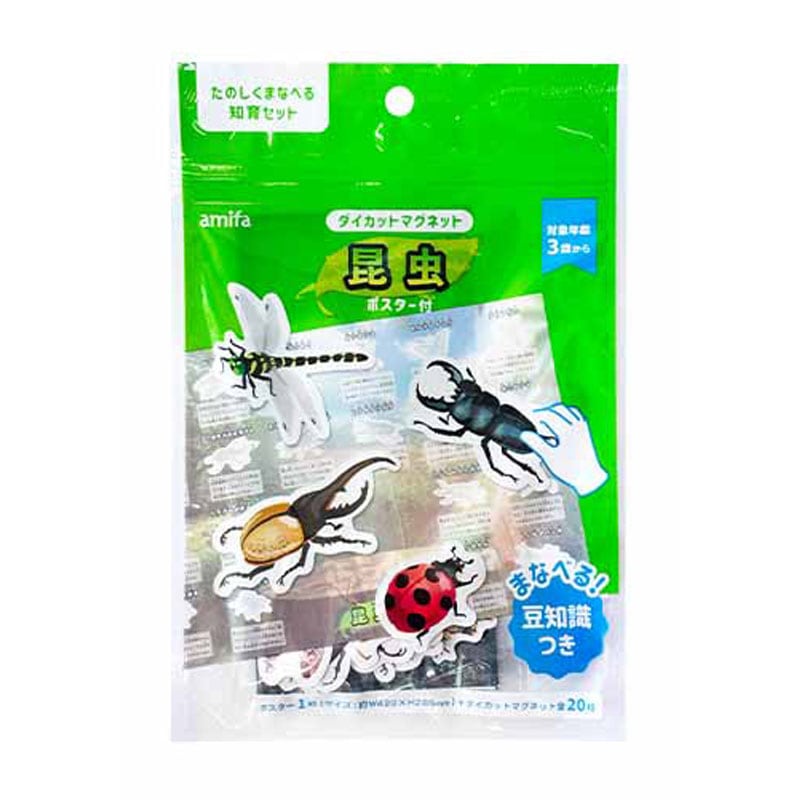 ダイカットマグネット　昆虫　２０Ｐ