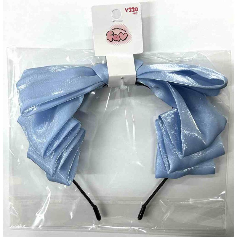 ｆａｖ　フリルリボンカチューシャ　青