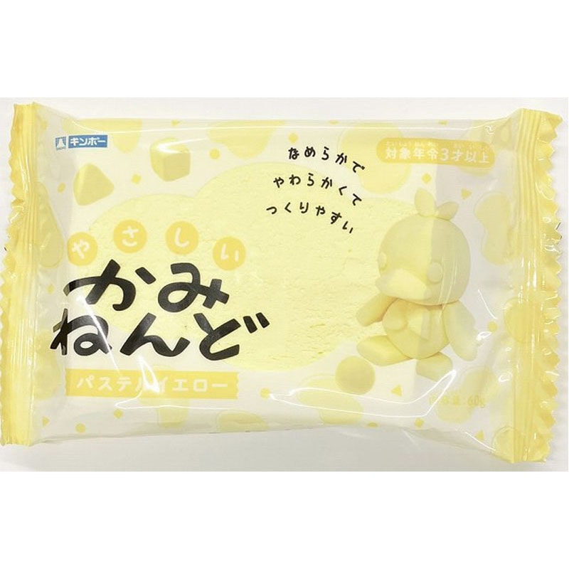 銀鳥やさしい紙粘土６０Ｇ　パステル黄色