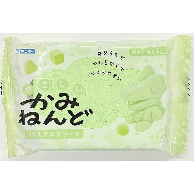 銀鳥やさしい紙粘土６０Ｇ　パステル緑色