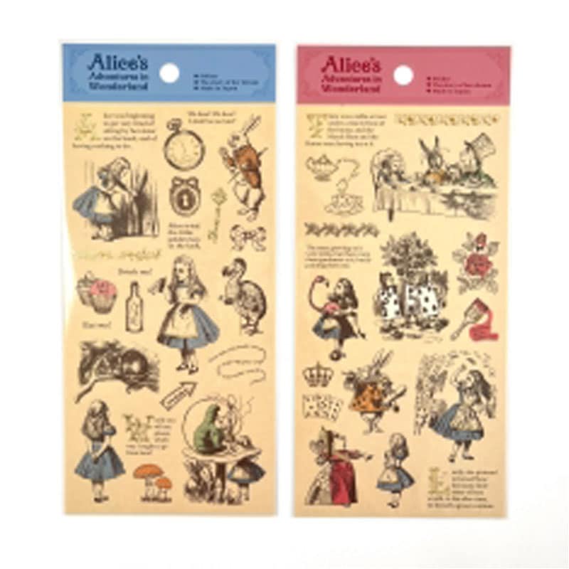 不思議の国のアリス キャンバスアート ステッカー 不思議の国のアリス ミニキャンバスアート アリス と 白うさぎ