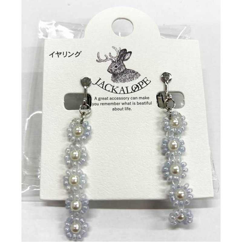 JL ビーズおはなイヤリング BL