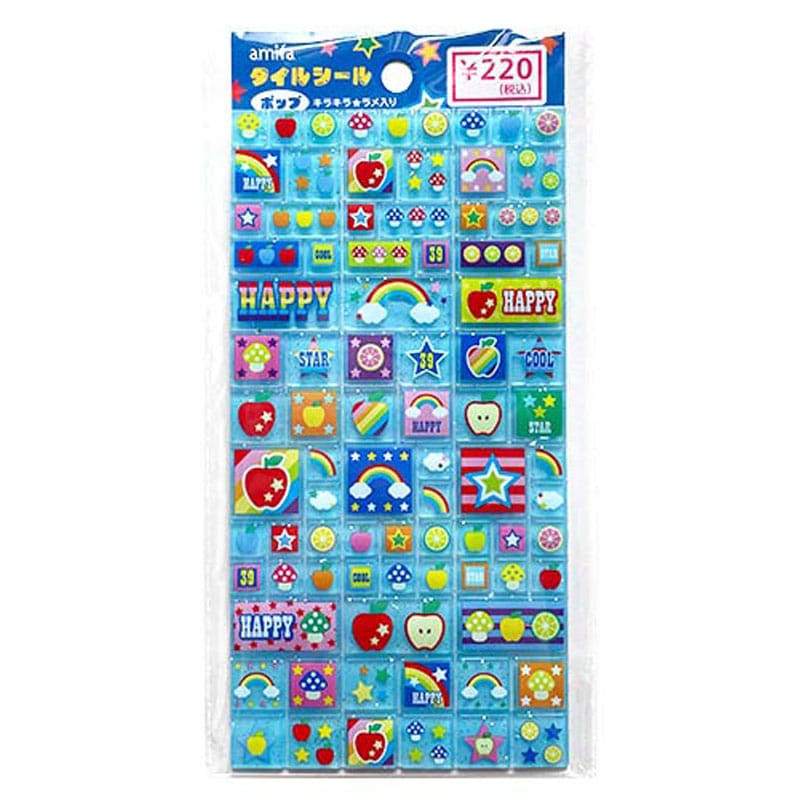 タイルシール 84片 ポップ【公式】≪1個からお届け≫Can☆Do