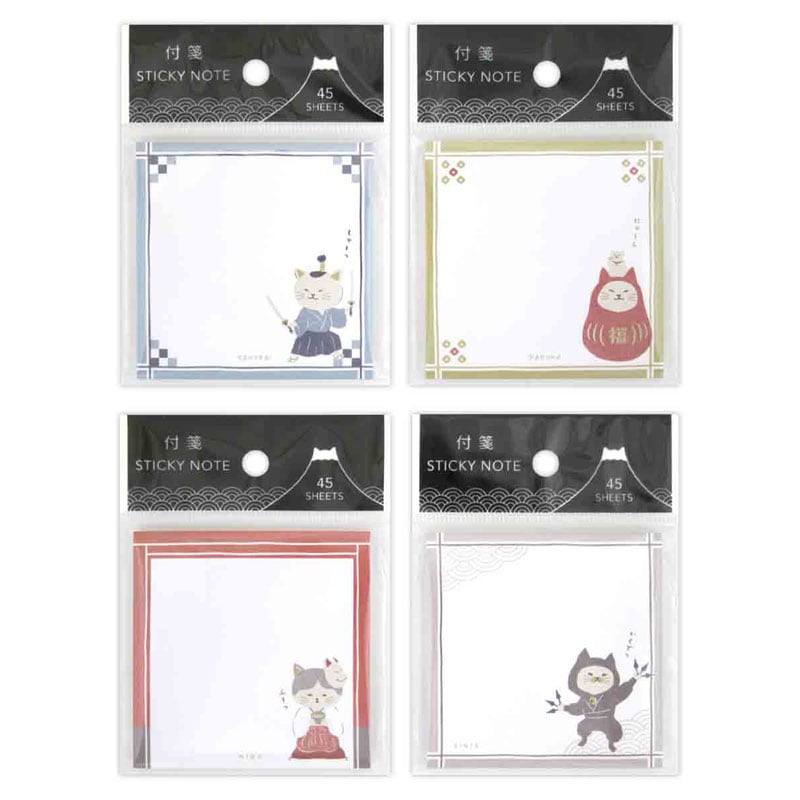 【ねこさん専用】NN前期テキスト&模試セット 付箋ジャパニーズスタイルねこ 45枚【公式】≪1個からお届け