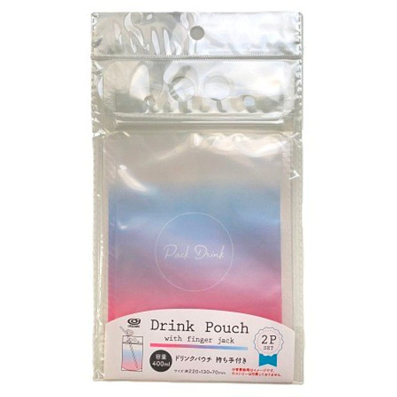 ドリンクパウチ持ち手付き４００ｍｌ　２Ｐ