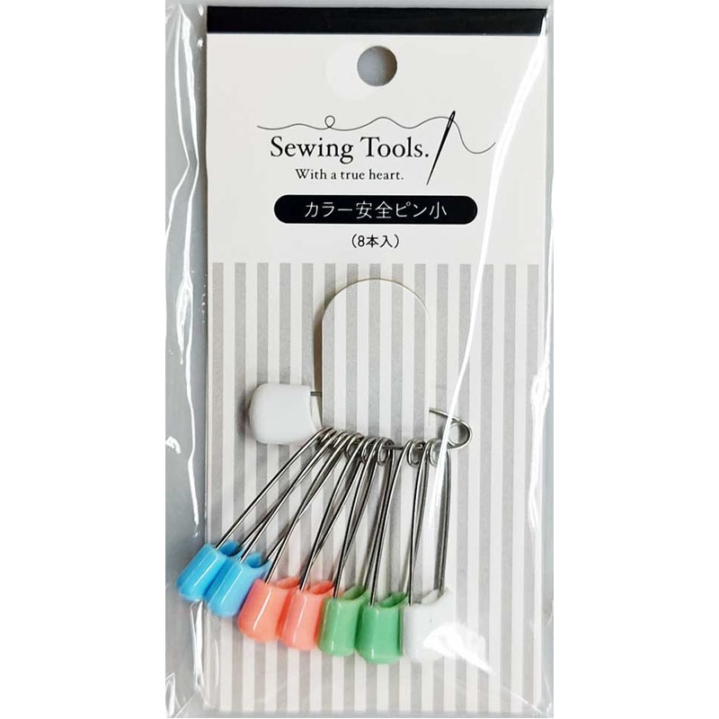 カラー安全ピン　小　８Ｐ