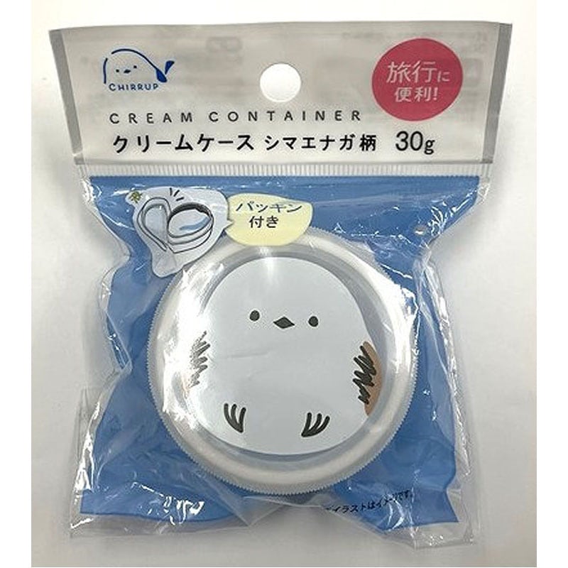 シマエナガ❁⃘*.゜レジンクリームケース 6032☆ シマエナガ クリームケース 5ml レジン ハンドメイド