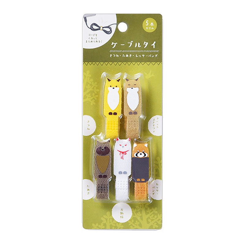 ケーブルタイ５Ｐ　スリム　動物