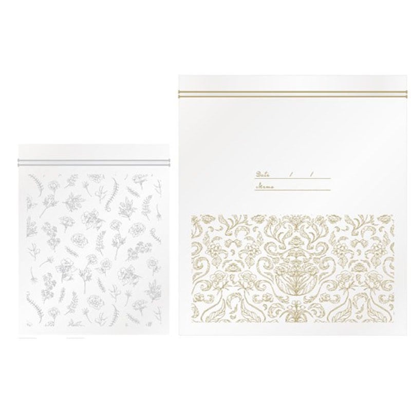 フリーザーバッグ 25枚 フラワー