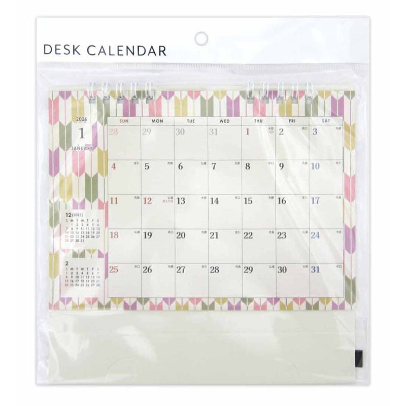 26卓上カレンダー あやおり