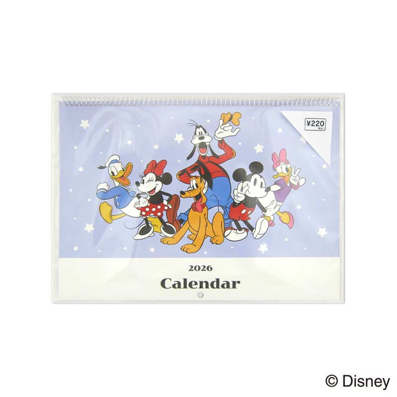 ２６リングカレンダーＡ３　ディズニー／ミッキー＆フレンズ