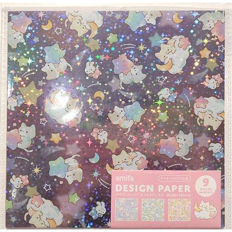 ♡♡ページ デザインペーパー9P キラキラアニマル【公式】≪1個からお