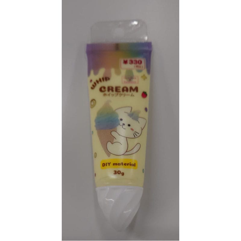 デコ用ホイップクリーム　イエロー
