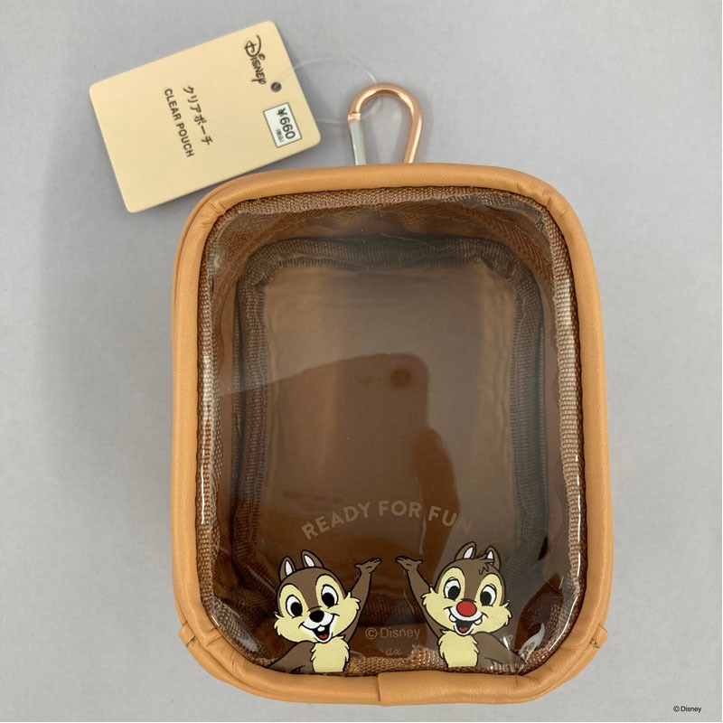 TDL40周年連動プラン*オフィシャルホテル非売品チップ＆デールのポーチ
