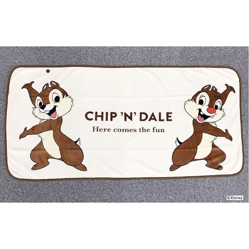 【数量限定】ディズニー／チップ＆デール　肩掛けブランケット