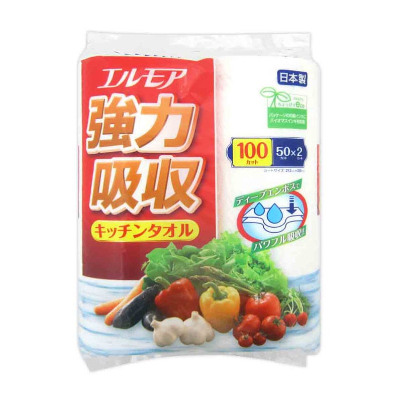 エルモア強力吸収キッチンタオル　２Ｒ