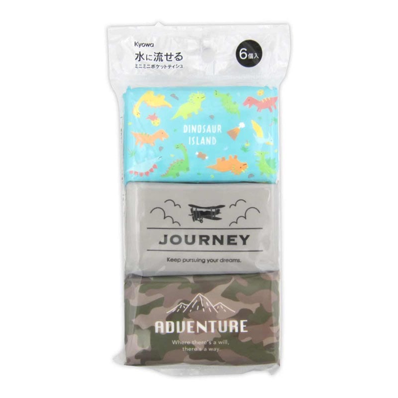 ミニポケットティッシュアウトドアボーイ　６P