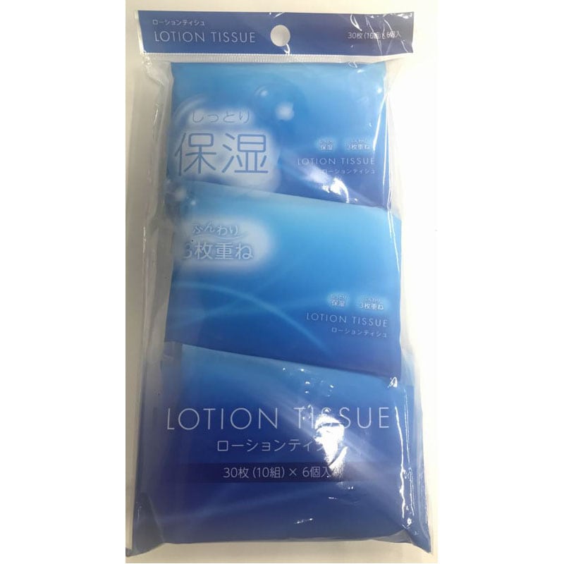 ローションティッシュ　３０枚　１０組　６Ｐ