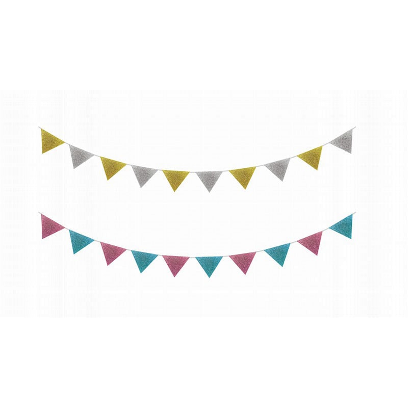 グリッターガーランド　フラッグ