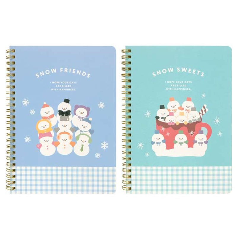 A5Wリングノート 50枚 A罫 スノーF柄