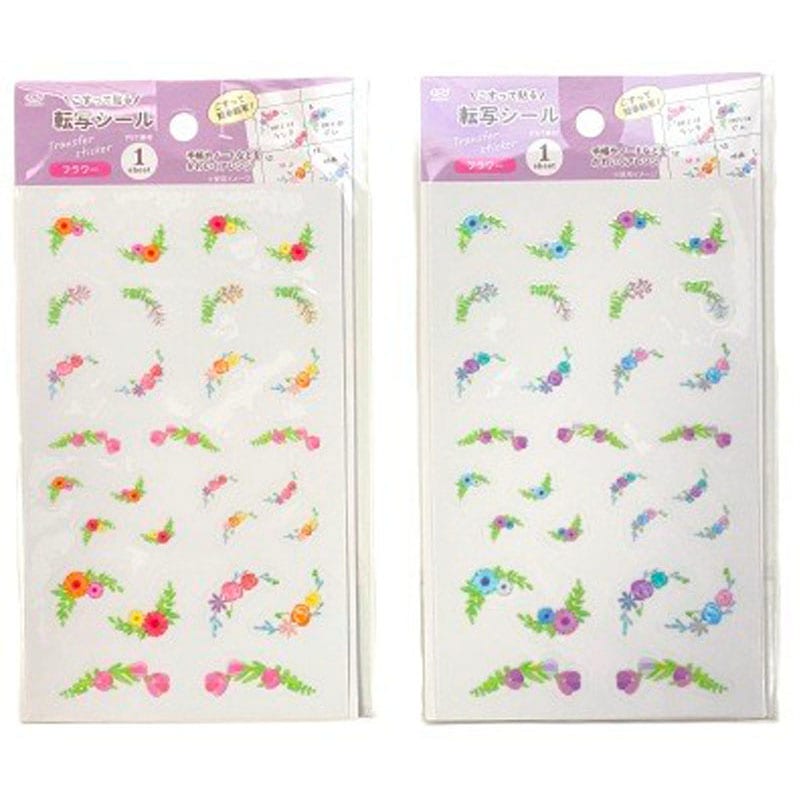 転写シール フラワー
