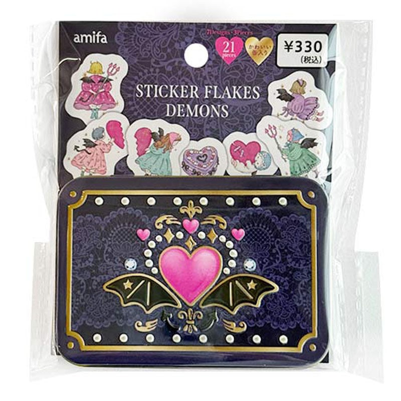 フレークシール 21P 缶入り あくま