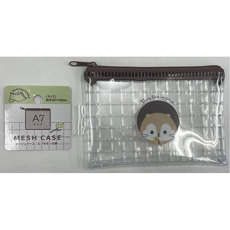 PVCメッシュケース A7 エゾモモンガ柄