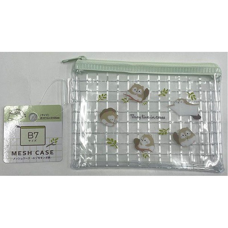 PVCメッシュケース B7 エゾモモンガ柄