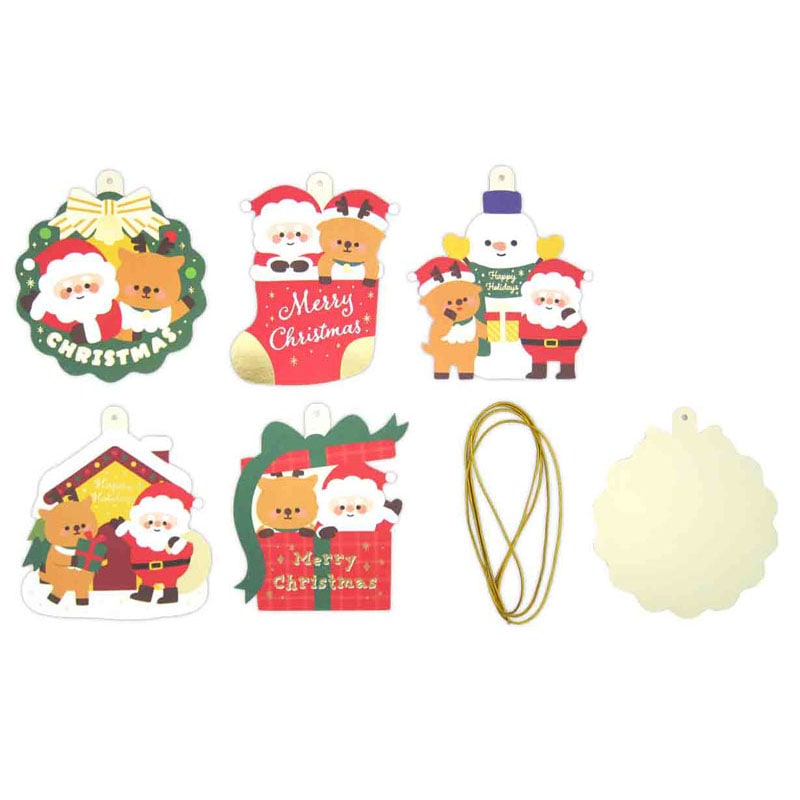 メッセージカード クリスマスリース