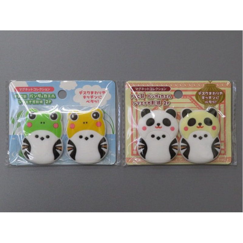 マグネット パンダ&カエルシマエナガ 2P